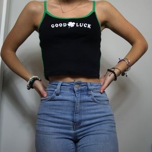 F21 “good luck” tank top
